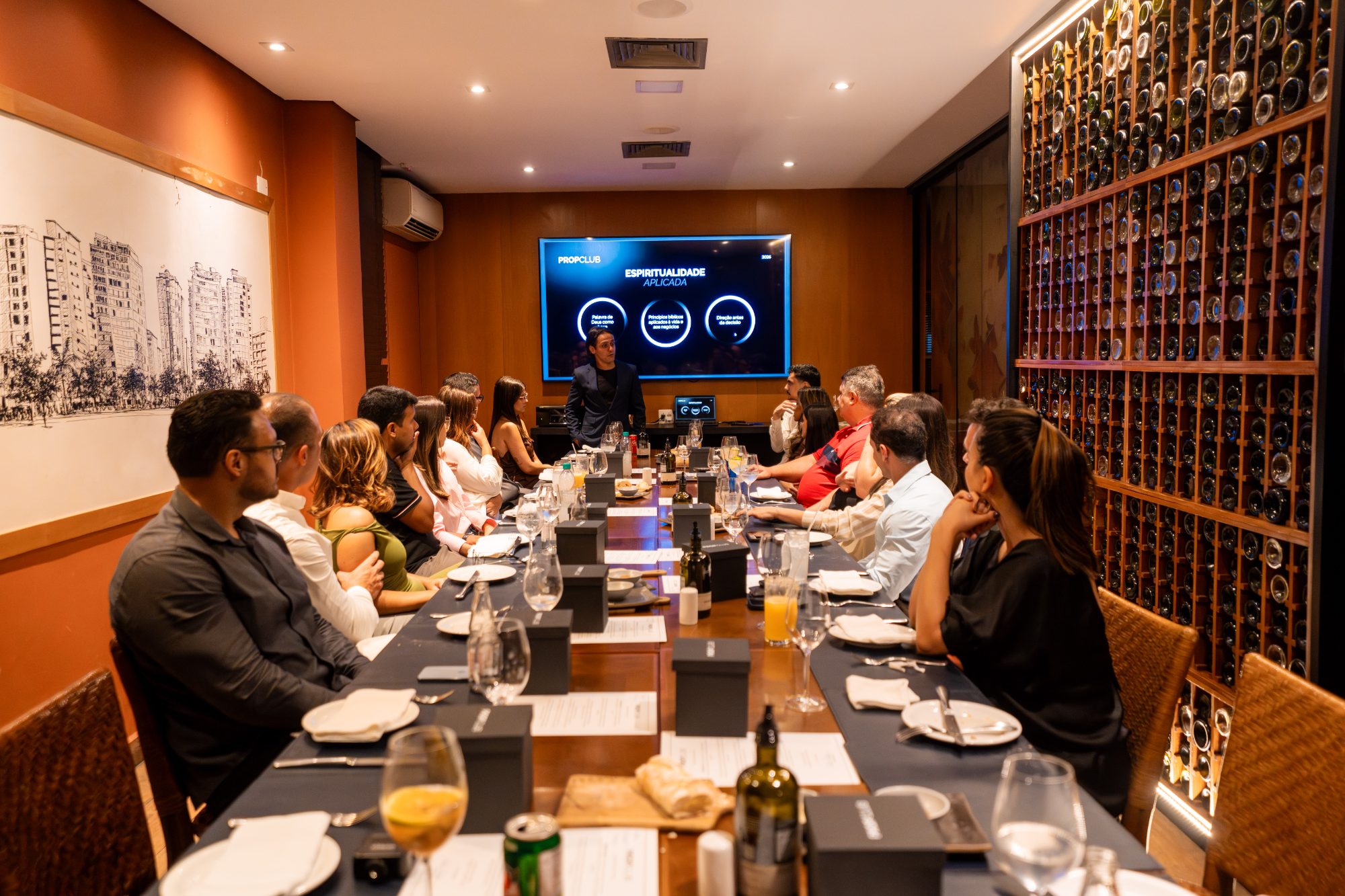 Apresentação Espiritualidade Aplicada no jantar